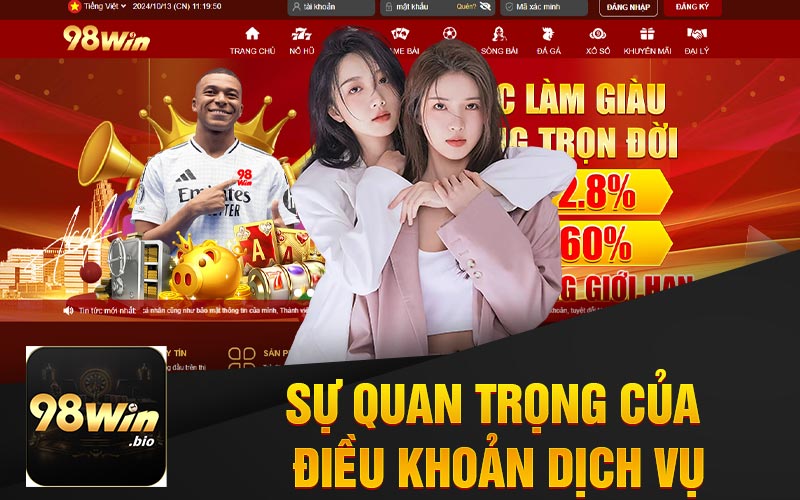 Tầm Quan Trọng Của Điều Khoản Dịch Vụ Tại Nhà Cái 98Win